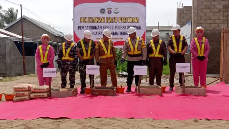 Komandan Kodim 1015/Sampit Hadiri Ground Breaking Peletakan Batu Pertama Pembangunan Gedung SPPG