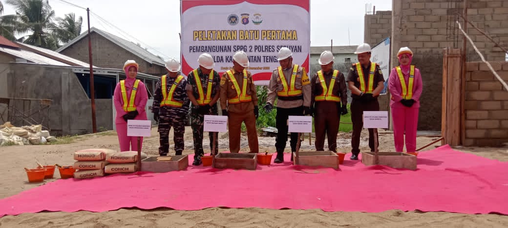 Komandan Kodim 1015/Sampit Hadiri Ground Breaking Peletakan Batu Pertama Pembangunan Gedung SPPG