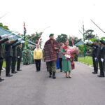 Penyambutan Pangdam I/BB dan Ketua Persit KCK Daerah I/BB di Makodam I/BB