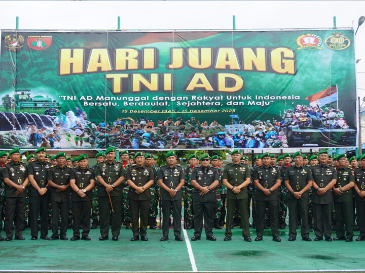 Kodim 1015/Sampit Ikuti Upacara Perayaan Hari Juang TNI AD KE – 80 Tahun 2025