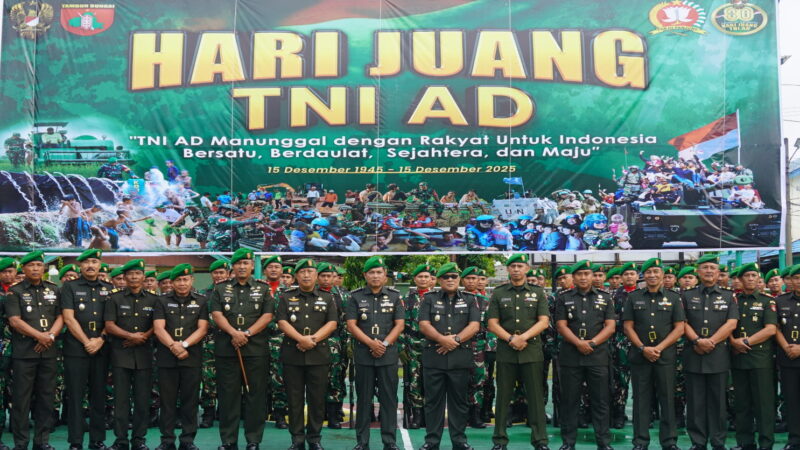 Kodim 1015/Sampit Ikuti Upacara Perayaan Hari Juang TNI AD KE – 80 Tahun 2025