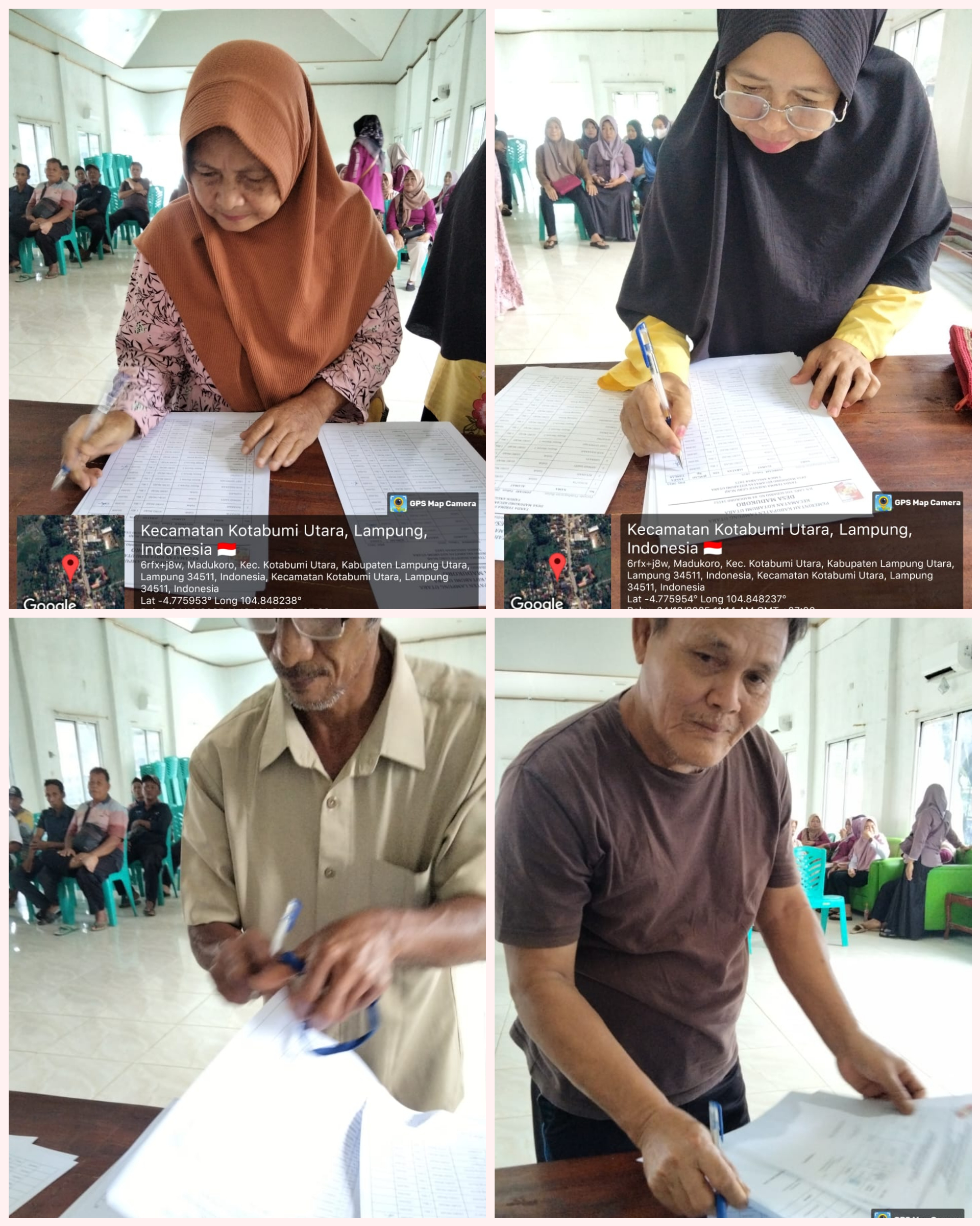 Pemerintahan Desa Madukoro Lampung Utara Mengadakan Pembagian Honor Perangkat Pembantu Desa