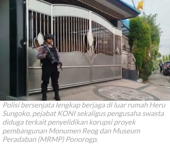 Saat Geledah Kantor Kontraktor Proyek Monumen Reog di Surabaya, KPK Menyita Senjata Api