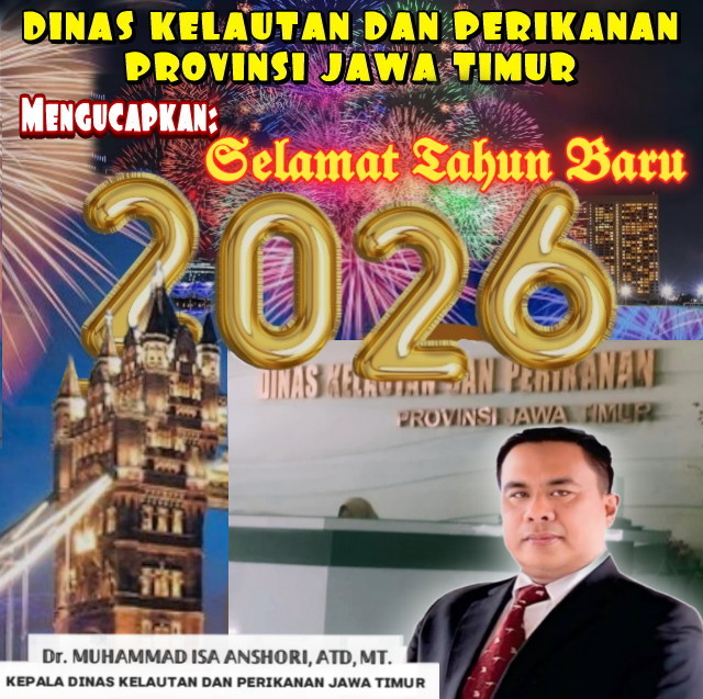 Ucapan Selamat Tahun Baru 2026, Dinas Kelautan dan Perikanan Provinsi Jawa Timur