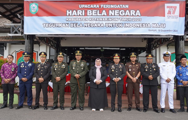 Komandan Kodim 1015/Sampit menghadiri upacara Bela Negara ke-77