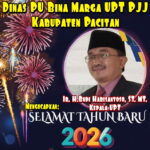 Ucapan Selamat Tahun Baru 2026, Dinas PU Bina marga UPT PJJ Kabupaten Pacitan