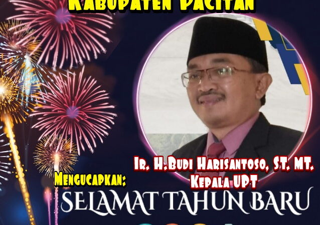 Ucapan Selamat Tahun Baru 2026, Dinas PU Bina marga UPT PJJ Kabupaten Pacitan