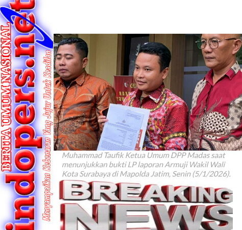 Armuji Wakil Wali Kota Surabaya Dilaporkan Ormas Madas ke Polda Jatim dan DPRD