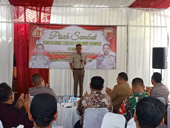 Pisah Sambut Kapolsek Tenjo Lama dan Baru, Suherman Oki Mengucapkan Terima Kasih dan Selamat Datang