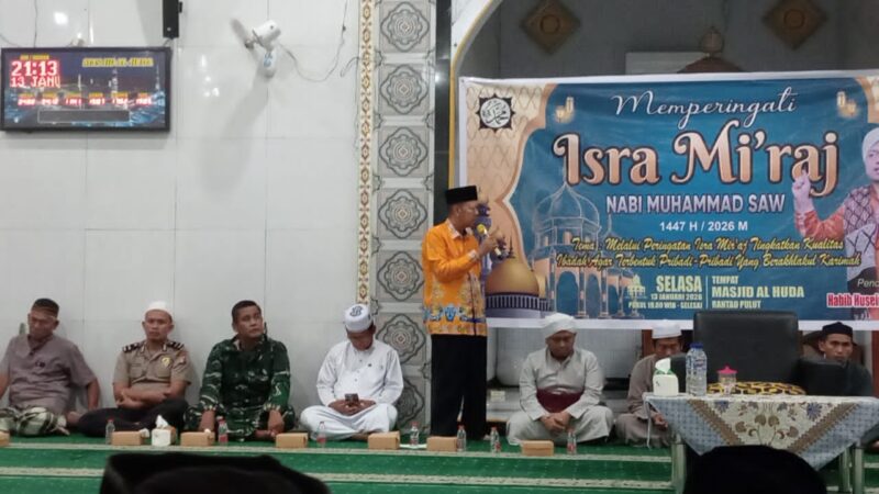 Babinsa Koramil 1015-12/Seruyan Tengah Menghadiri Peringatan Isra Mi’raj