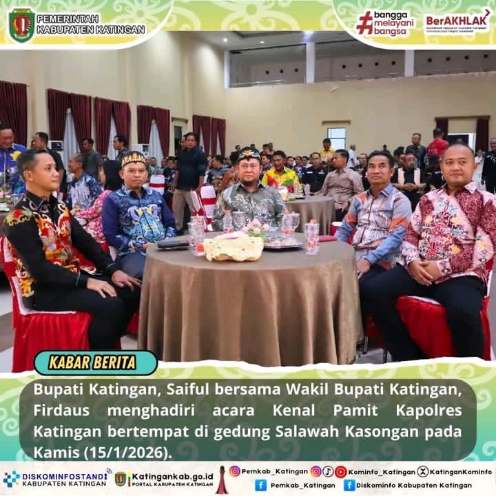 Acara Pisah Sambut Kapolres Katingan Terlaksana Lancar dan Kondusif.
