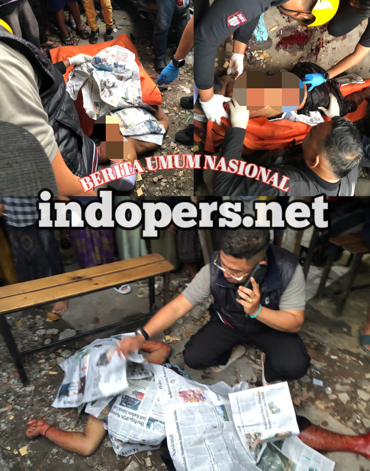 Sadis…! Mayat Penuh Luka Bacok Bersimbah Darah Ditemukan Warga Wonokusumo Jaya Surabaya