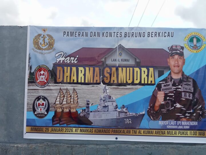 Pameran dan Kontes Burung Berkicau Hari Dharma Samudra Digelar Meriah di Mako Lanal Kumai