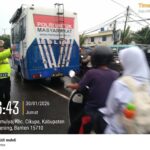 Polsek Cikupa Laksanakan PECAK Pagi, Arus Lalu Lintas Terpantau Ramai Lancar