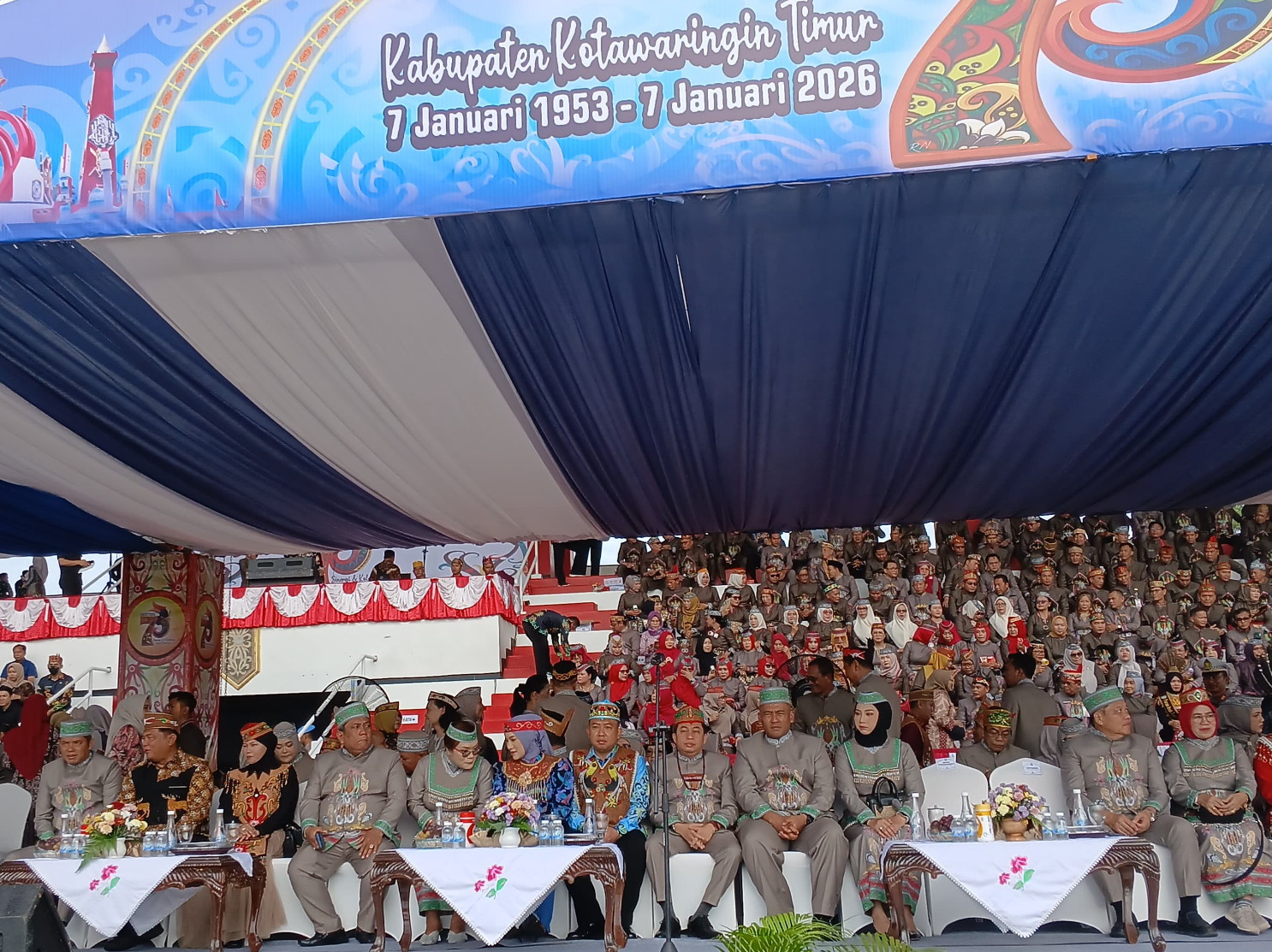 Komandan Kodim 1015/Sampit Ikuti Upacara Peringatan Hari Jadi ke 73 Kabupaten Kotawaringin Timur tahun 2026