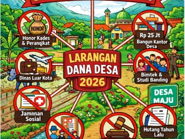 Pemerintah Tegaskan Larangan Penggunaan Dana Desa Tahun Anggaran 2026, Permendes PDT Nomor 16 Tahun 2025