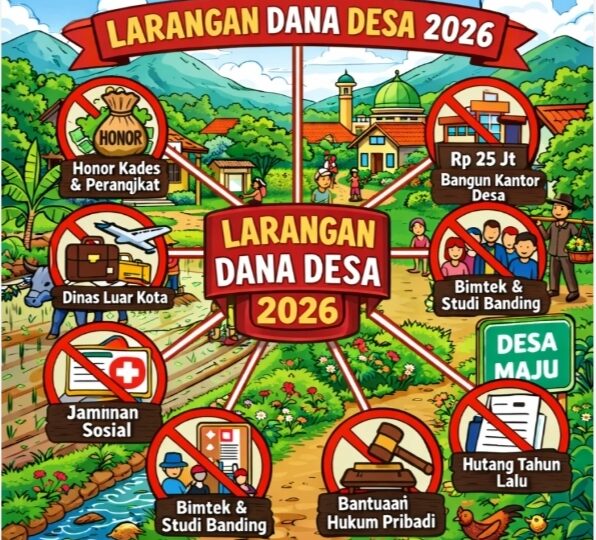 Pemerintah Tegaskan Larangan Penggunaan Dana Desa Tahun Anggaran 2026, Permendes PDT Nomor 16 Tahun 2025