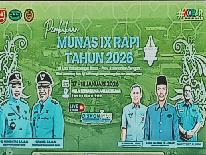 Munas lX RAPI 2026 Resmi Dibuka di Kotawaringin Barat.
