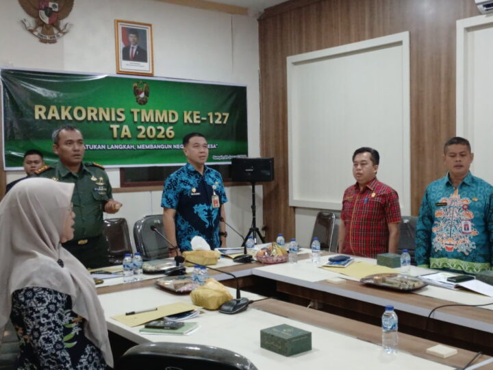 Dandim 1015/Sampit Ikuti Secara Virtual Rakornis TMMD ke-127 TA 2026.