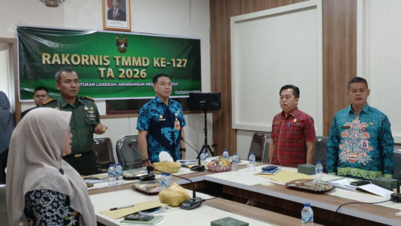 Dandim 1015/Sampit Ikuti Secara Virtual Rakornis TMMD ke-127 TA 2026.