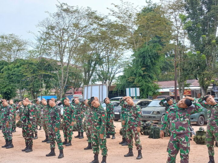 Guna Meningkatkan Kemampuan Fisik Dan Ketahanan Prajurit, Kodim 1015/Sampit Gelar Hanmars