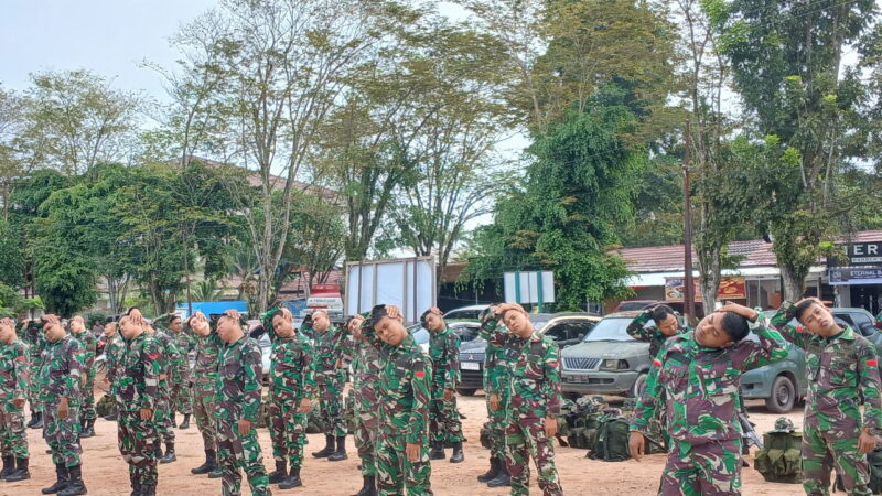 Guna Meningkatkan Kemampuan Fisik Dan Ketahanan Prajurit, Kodim 1015/Sampit Gelar Hanmars