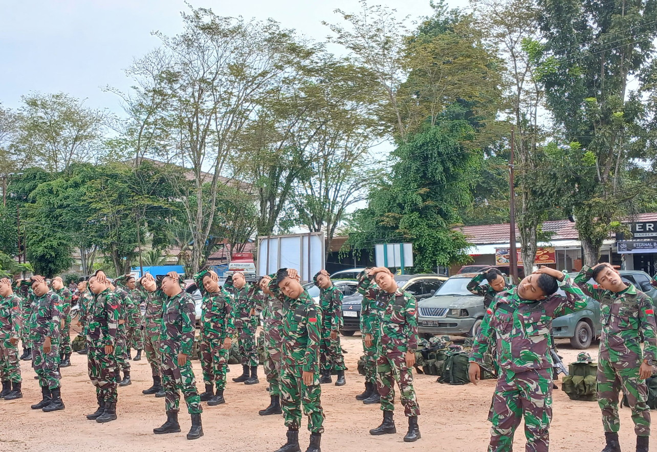 Guna Meningkatkan Kemampuan Fisik Dan Ketahanan Prajurit, Kodim 1015/Sampit Gelar Hanmars