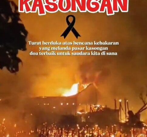 Si Jago Merah Melalap Sejumlah Bangunan, Pasar dan Sekolahan Mts di Kasongan Katingan