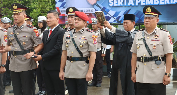 Polresta Tangerang Gelar Sertijab Kabag, Kasat, dan Kapolsek, Ini Daftarnya