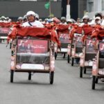200 Pengemudi Becak Lansia di Sidoarjo Menerima Bantuan Becak Listrik Program Presiden Prabowo
