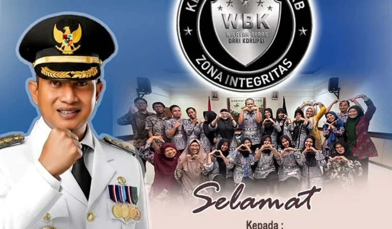 Predikat WBK Diberikan Kepada Disduk Capil Kabupaten Pacitan Wujud Komitmen Dalam Meningkatkan Kualitas Layanan Publik dan Integritas Aparatur.