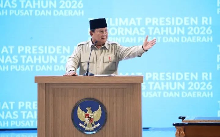 Bupati Pacitan Indrata Nur Bayuaji Ikuti Rakornas di SICC Yang Dibuka Presiden Prabowo Subianto