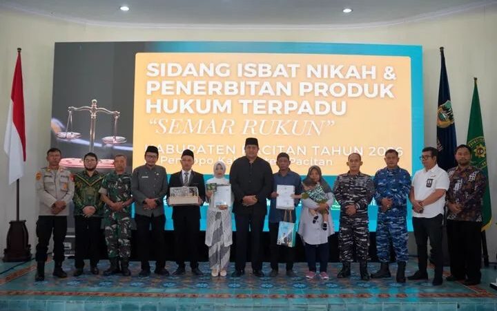 Pemkab Pacitan Bekerjasama Dengan Pengadilan Agama dan Kantor Kementerian Agama Gelar Produk Hukum Terpadu “Semar Rukun”.