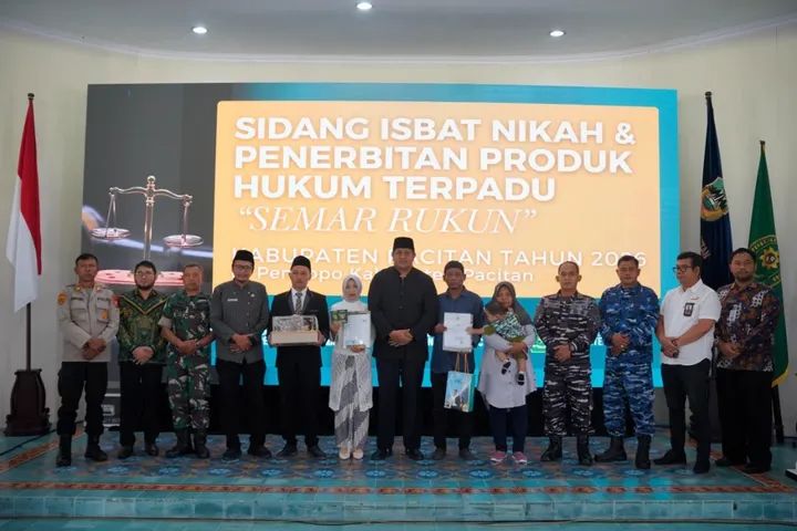Pemkab Pacitan Bekerjasama Dengan Pengadilan Agama dan Kantor Kementerian Agama Gelar Produk Hukum Terpadu “Semar Rukun”.
