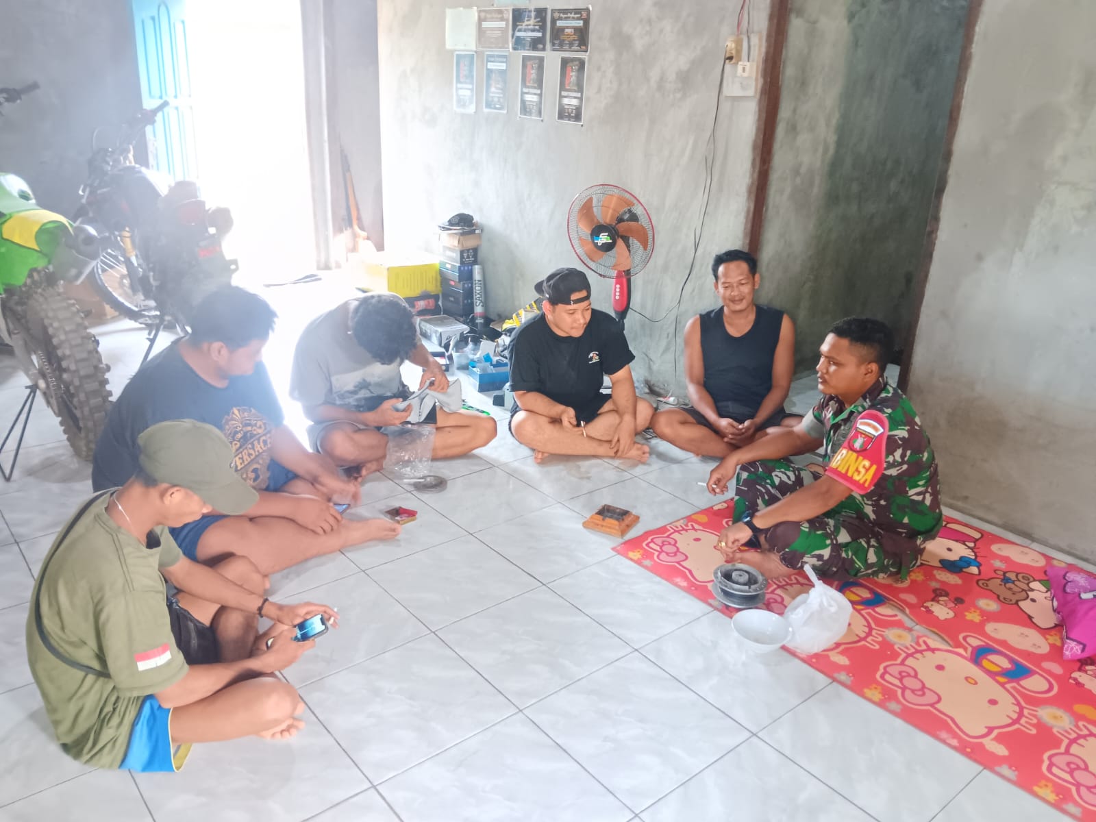 Babinsa Koramil 1015-12/Seruyan Tengah Jalin Komunikasi Sosialisasi Bersama Warga Binaan