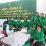 Donor Darah Dalam Rangka HUT ke-80 Persit Kartika Chandra Kirana.