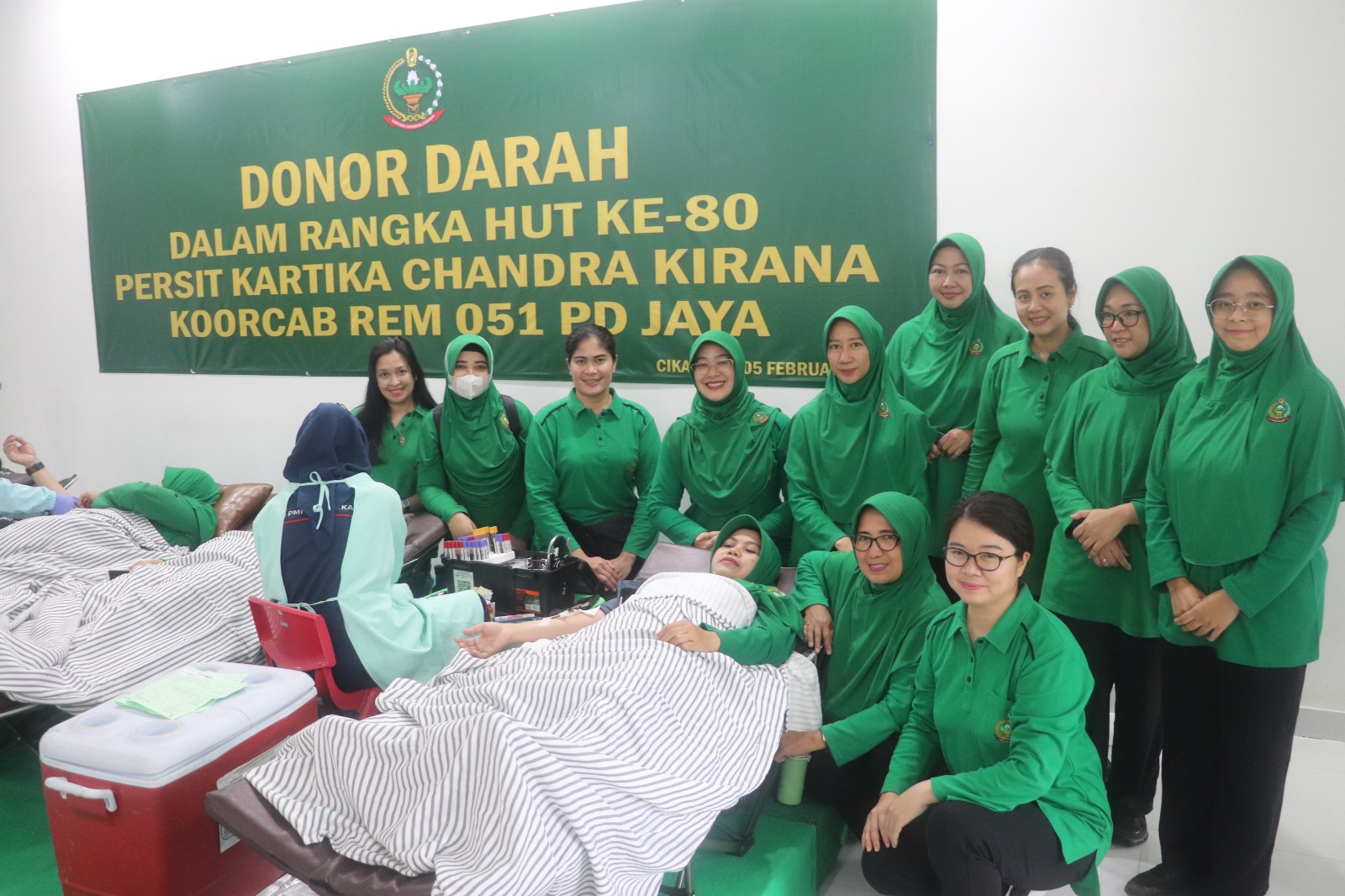 Donor Darah Dalam Rangka HUT ke-80 Persit Kartika Chandra Kirana.