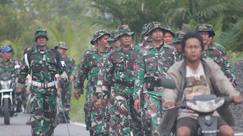 Tingkatkan Kemampuan Fisik, Anggota Kodim 1016/Plk Laksanakan Hanmars