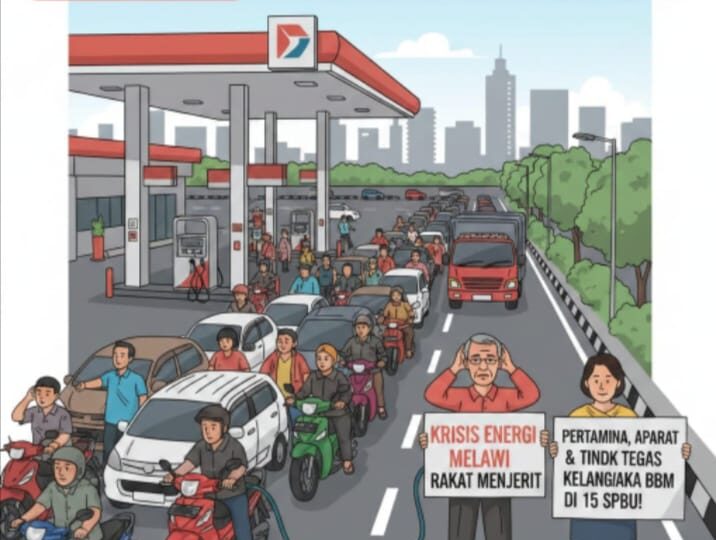 Krisis Energi Melawi Rakyat Menjerit, Pertamina, Aparat Penegak Hukum dan Pemda Melawi Harus Bertindak Tegas Atas Kelangkaan BBM di 15 SPBU.