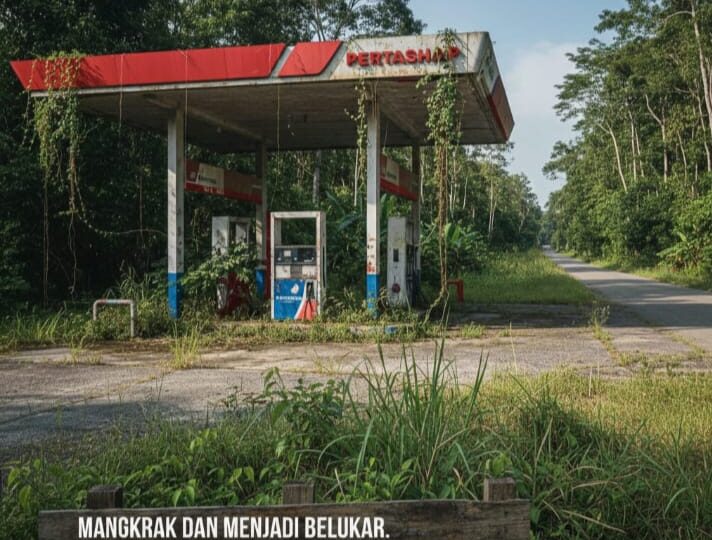 Mangkrak dan Menjadi Belukar  Mendesak Sanksi Pidana atas Kelalaian Pengelolaan Aset Pertashop di Jalur Melawi dan Sintang.