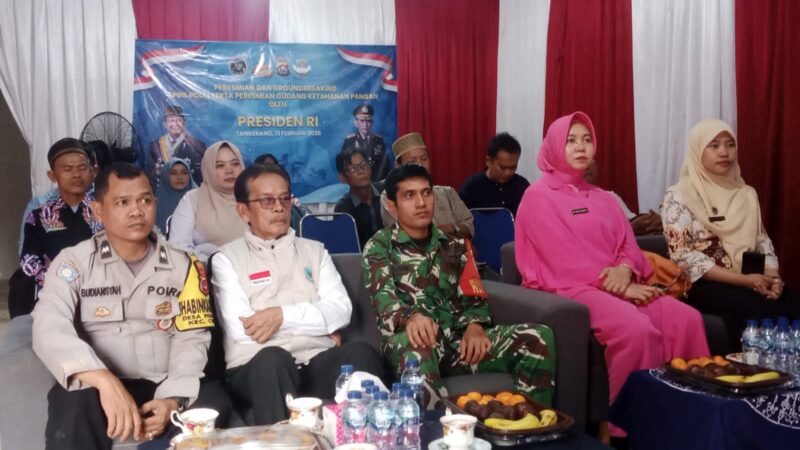 Polsek Cikupa Hadiri Groundbreaking SPPG Polri di Desa Pasir Jaya