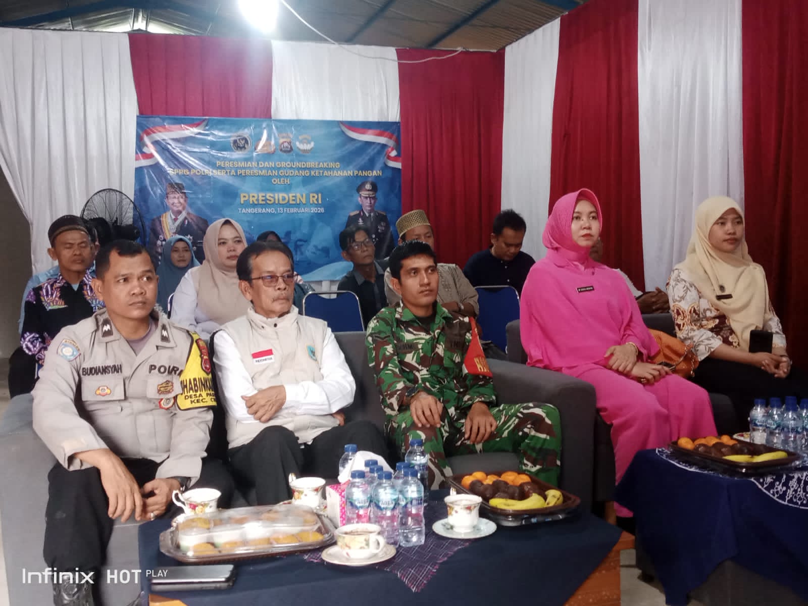 Polsek Cikupa Hadiri Groundbreaking SPPG Polri di Desa Pasir Jaya