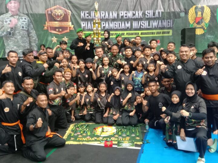 Padepokan PSM Kodim 0621 Borong 51 Medali Piala Pangdam III/Siliwangi