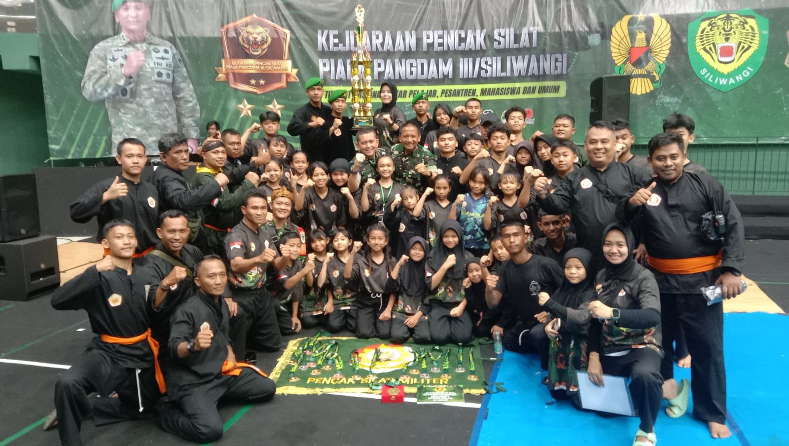 Padepokan PSM Kodim 0621 Borong 51 Medali Piala Pangdam III/Siliwangi