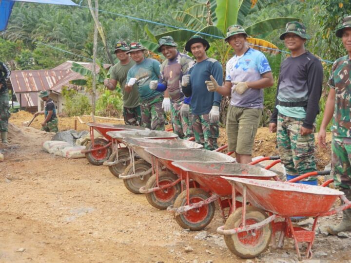 Arco Berbaris Rapi, Satgas TMMD Reg Ke-127 Siap Eksekusi Pekerjaan