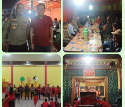 Pastikan Ibadah Imlek Kondusif, Kapolsek Parung Panjang Sambangi Klenteng