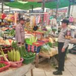 Jelang Ramadhan, Patroli Polsek Bukit Batu Kunjungi Pasar Rakyat Tangkiling