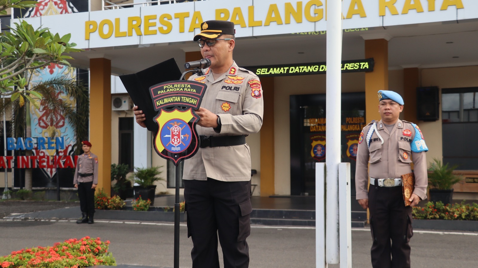Sambut Ramadhan, Wakapolresta Palangka Raya Pimpin Upacara Kesadaran Nasional