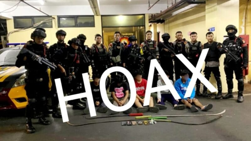 Cek Fakta Rilis Korp Brimob Polri Soal Patroli Gabungan Amankan 5 Pemuda di Jaktim Hoax