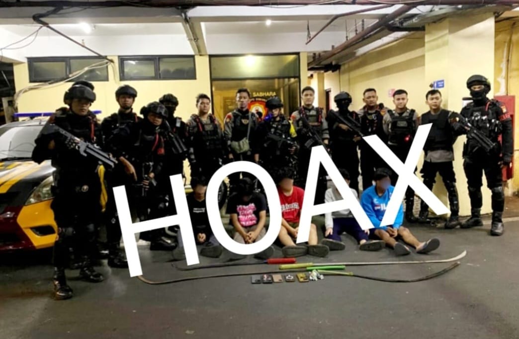 Cek Fakta Rilis Korp Brimob Polri Soal Patroli Gabungan Amankan 5 Pemuda di Jaktim Hoax